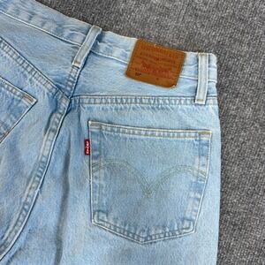 Levis 501 Jeans Womens 27x32 Blue Denim PREMIUM Light Wash High Rise Button Fly